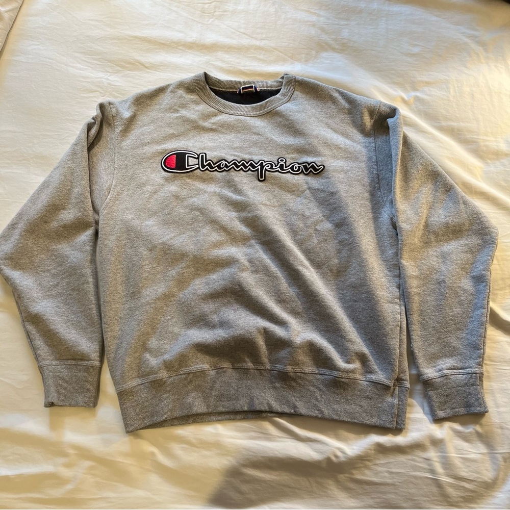 Champion Vintage Gray Crewneck - L